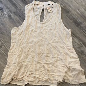 Mossimo XL ruffle tank with neck choker